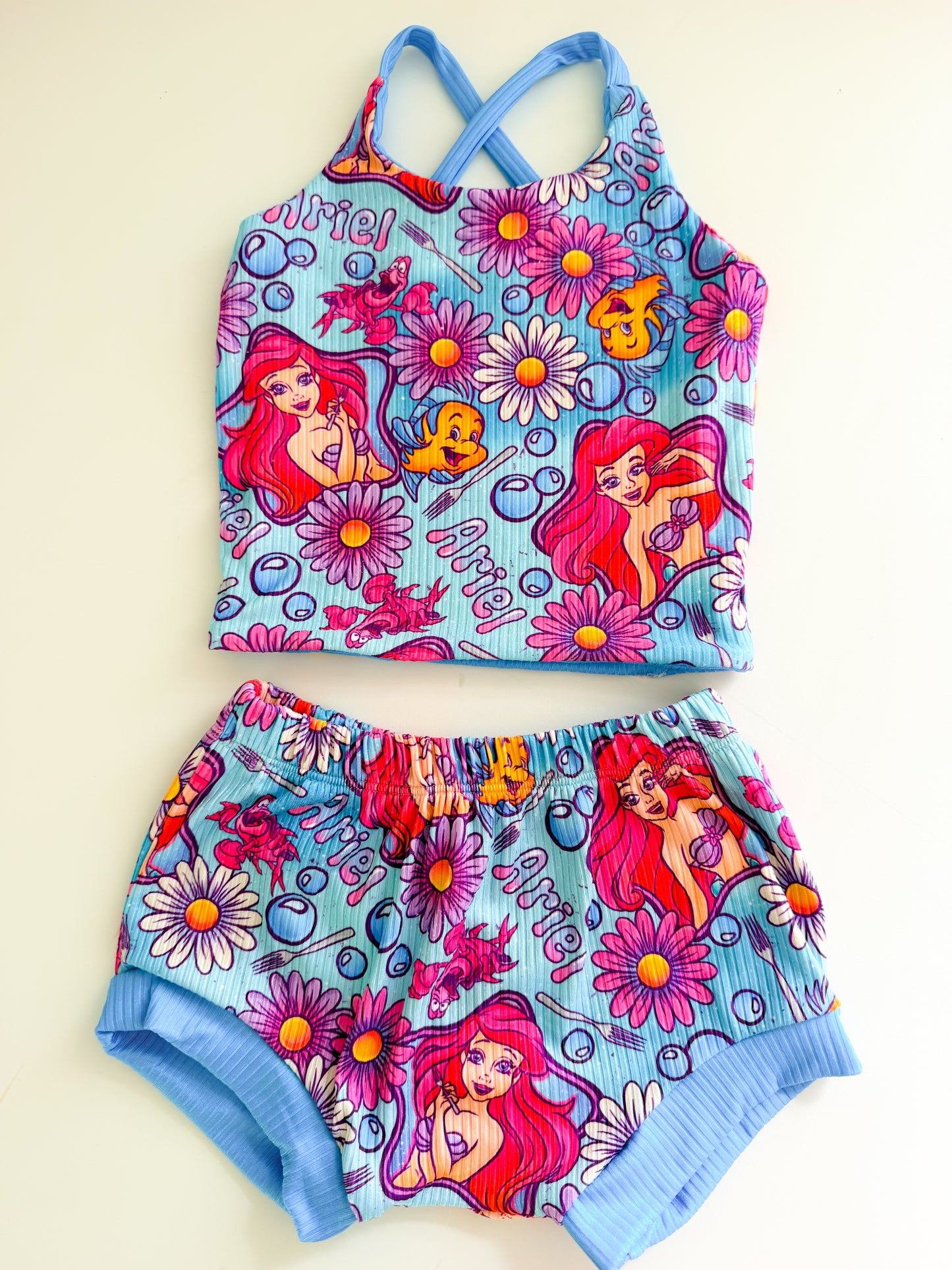 2t reversible halter/shorties