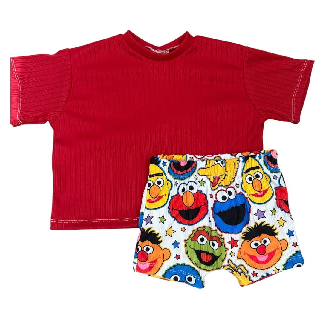 6/9 over sized tee/play shorts