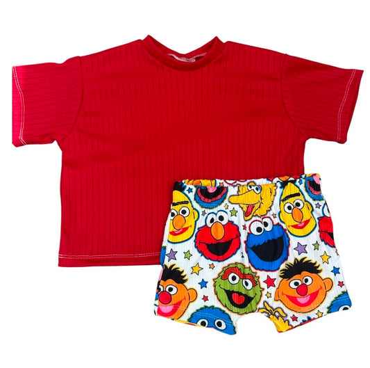 6/9 over sized tee/play shorts